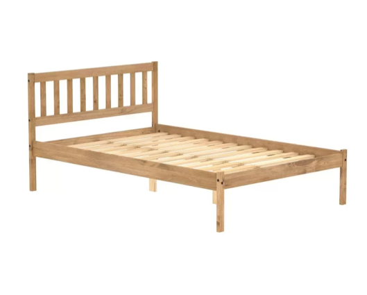 Lisbon Small Double Bed - Pine