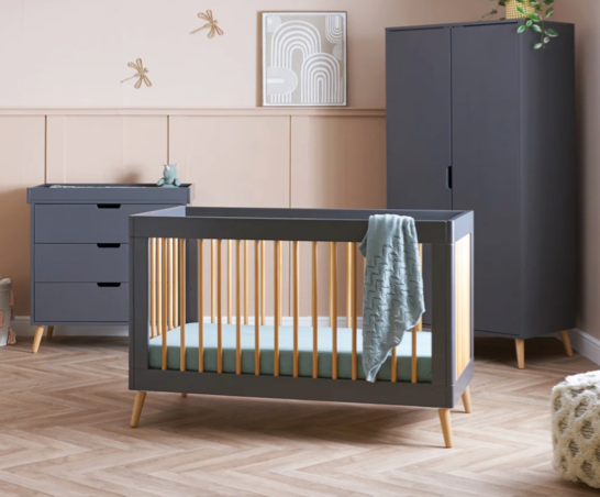 Maura Mini 3 Piece Room Set - Slate with Natural