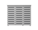 Tall 3 Door Shoe Cabinet-Grey