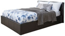 Small Double End Lift Ottoman Bed-Black