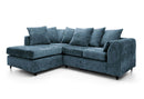 Heidi Left Hand Facing Corner Sofa - Dark Blue