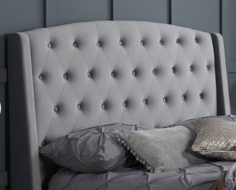 Brooklyn King Size Bed - Grey