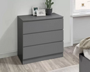 Oakley 3 Drawer Chest- Grey