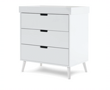 Maura 2 Piece Room Set - White with Acrylic