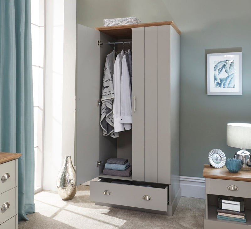 Kinsley 2 Door 1 Drawer Wardrobe