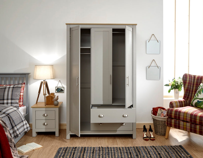 Lachlan 3 Door 2 Drawer Wardrobe