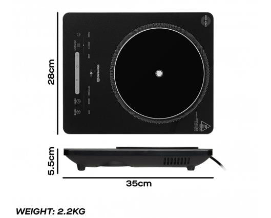 Daewoo 25L Table Top Oven and Single Induction Hob