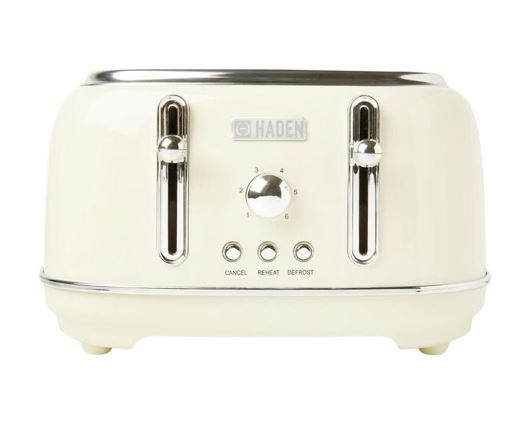 Haden Highclere 4 Slice Toaster Cream