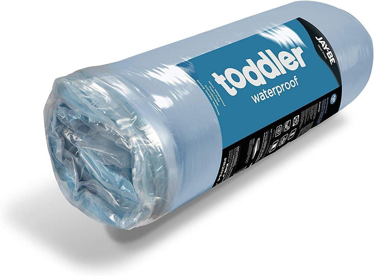 Jay-Be Toddler Waterproof Anti-Allergy Anti-Microbial Foam Free Sprung Mattress