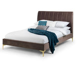 Dario Scalloped Velvet Bed King