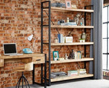 Cole Industrial Large Open Bookcase