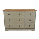 Corona Classic 3+3 drawer wide chest of drawers