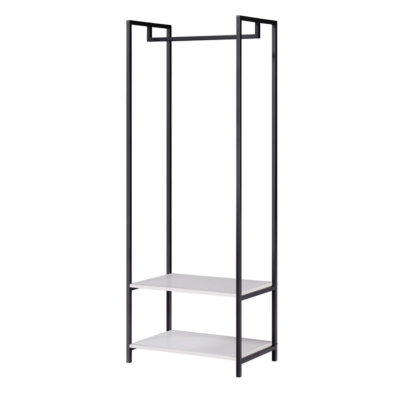 Scala Open Wardrobe with 2 Shelves - White