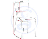 SHELDON ROUND GLASS TOP DINING SET (X4 CHAIRS) - CLEAR GLASS/NAVY BLUE VELVET FABRIC