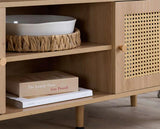 Croxley Rattan Large TV Unit - Oak