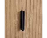 MIAMI 2 DOOR WARDROBE - OAK EFFECT/BLACK