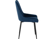 AVERY DINING CHAIR (X2 PER BOX) - SAPPHIRE BLUE VELVET