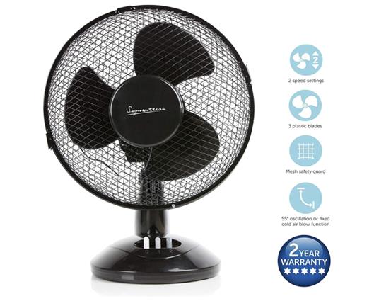 Signature 9” 2 Speed Desk Fan