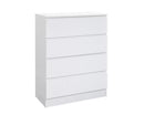 Oakley 4 Drawer Chest- White