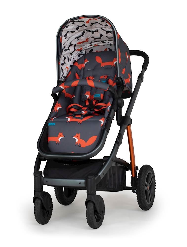 Wow 2 Pram and Pushchair Charcoal Mister Fox
