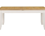 WINDSOR LARGE EXTENDING DINING TABLE - IVORY/OAK