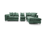 Heidi Right Hand Facing Corner Sofa Plus - Rifle Green