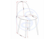 MARLOW & ATHENS DINING SET (X4 CHAIRS) - WHITE MARBLE/BROWN FAUX LEATHER