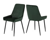 AVERY DINING CHAIR (X2 PER BOX) - EMERALD GREEN VELVET