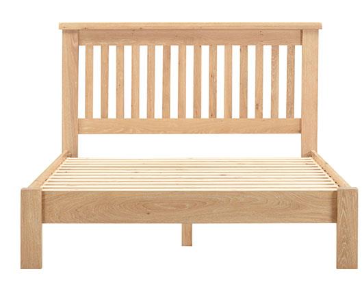 WINDSOR 4'6" LOW END BED - NATURAL OAK