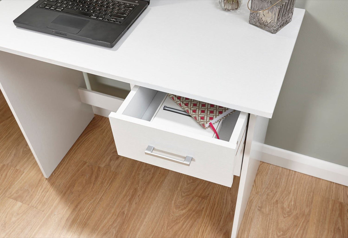 Princeton 2 Drawer Desk-White