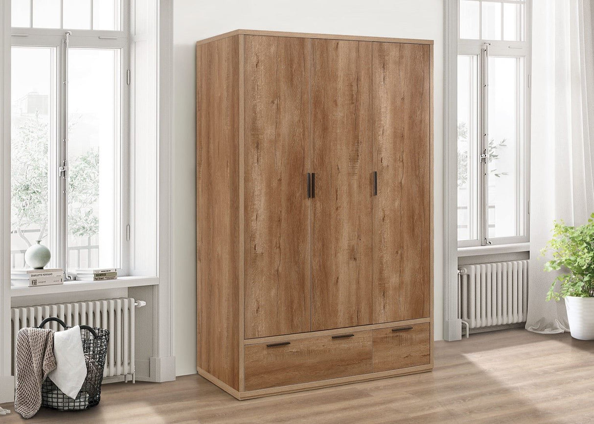 Sullivan 3 Door 2 Drawer Wardrobe
