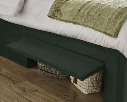 Leila Dual Storage Door Bed Bottle Green - King
