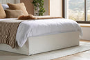 Maisey Ottoman Bed White Boucle - King