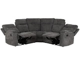Guildford Corner Recliner Sofa - Grey Fabric