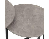ATHENS ROUND 3PC NEST OF TABLES - CONCRETE EFFECT