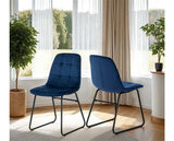 LUKAS DINING CHAIR (X2 PER BOX) - SAPPHIRE BLUE VELVET
