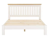 WINDSOR 5' LOW END BED - IVORY/OAK