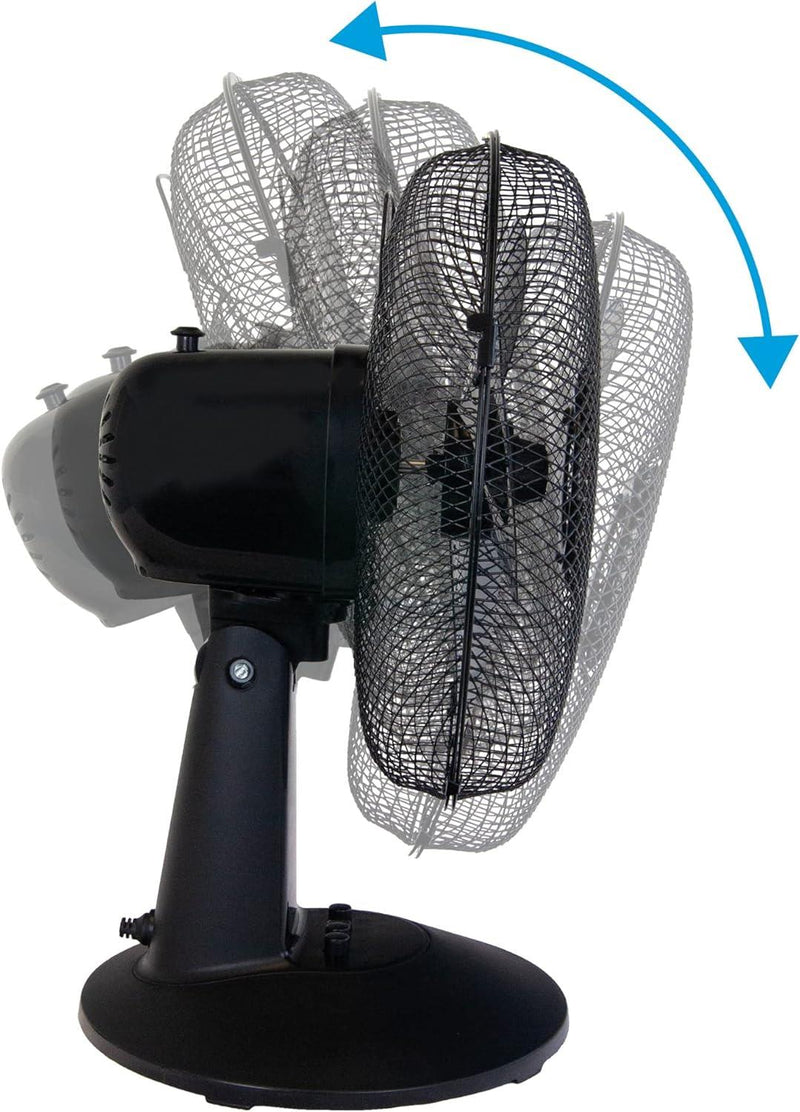 Igenix 12" Desk Fan Black