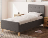 Ashbrook Single Ottoman-Dark Grey