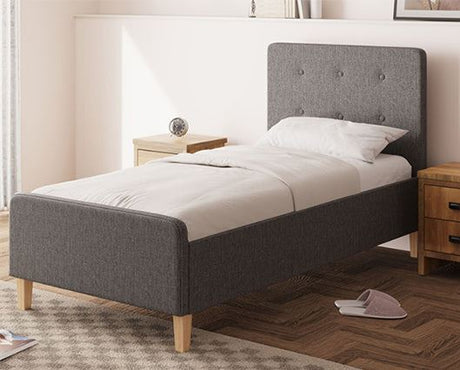 Ashbrook Single Ottoman-Dark Grey