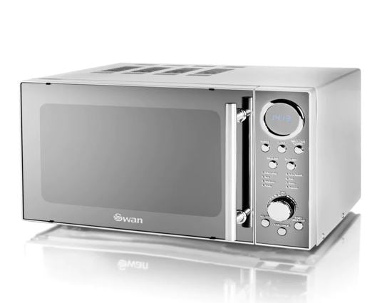 Swan 800W 20L Digital Microwave Silver