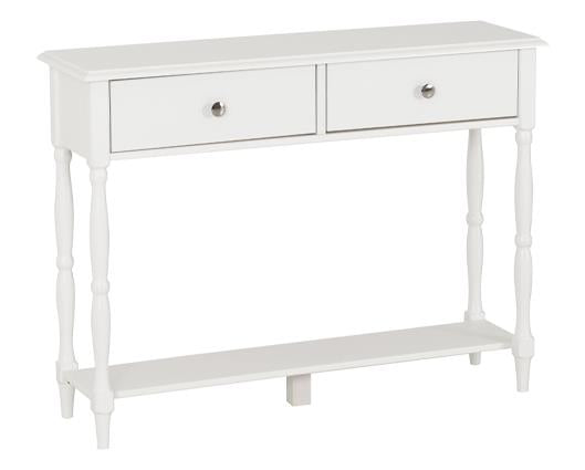 STRATFORD 2 DRAWER CONSOLE TABLE - WHITE