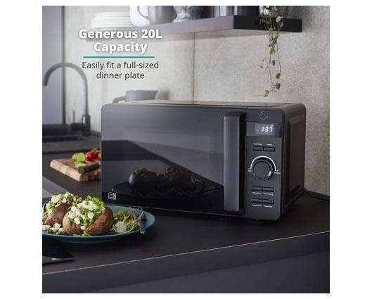 Swan Stealth Digital Microwave Black 20 Litre