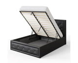 Hollywood Ottoman Double Bed - Black