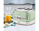 Ariete Retro Style 4 Slice Toaster - Green