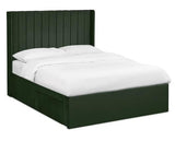 Leila Dual Storage Door Bed Bottle Green - King