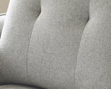 Remy Fabric 2 Seater Sofa Light Grey