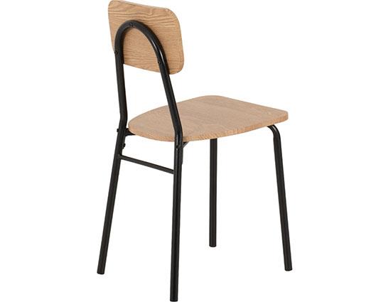 WARREN 1+4 DINING SET - RUSSET OAK EFFECT/BLACK