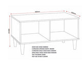 TESSA 1 DOOR COFFEE TABLE - NATURAL OAK EFFECT