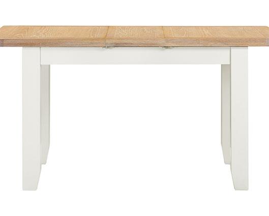 WINDSOR EXTENDING DINING TABLE - IVORY/OAK